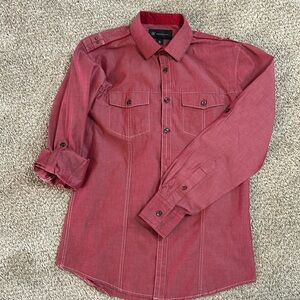 Men’s long sleeve red INC shirt